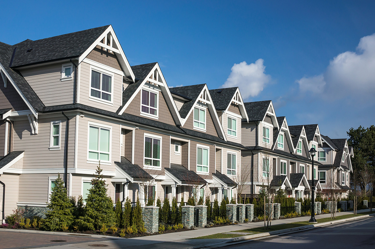 Modern townhouses