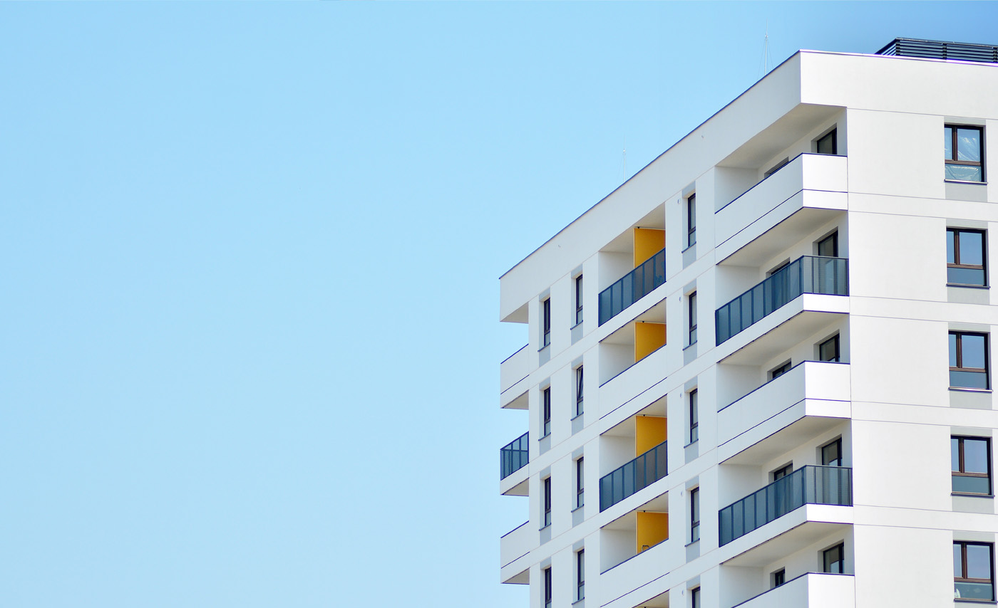 A modern apartment building