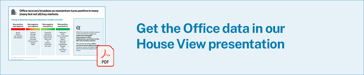 Thumbnail of slide from ARA's Midyear 2025 House View