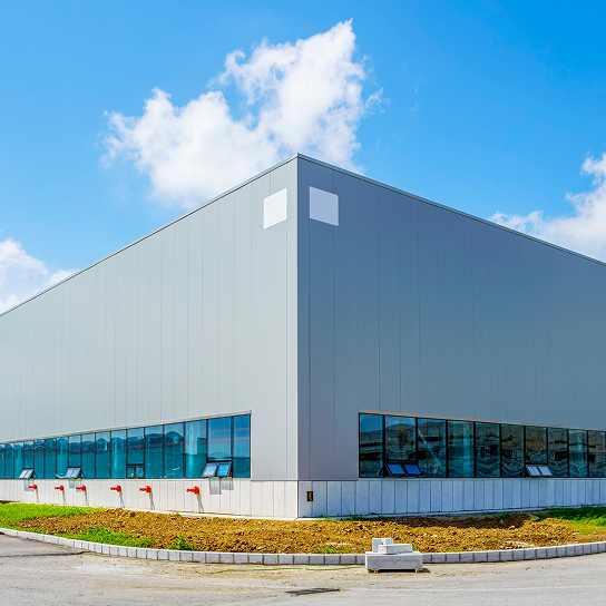 Large warehouse exterior